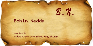 Bohin Nedda névjegykártya
